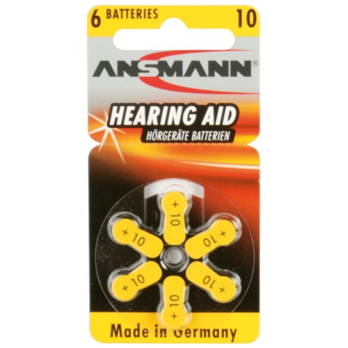 Knappcellsbatteri ANSMANN<br />Hearing Aid 1,4 V