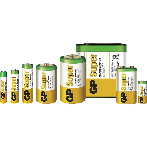 Alkaliska batterier GP<br />Super